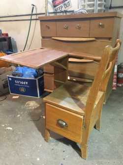 Old school desk