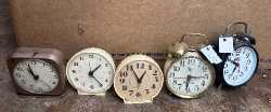 Vintage alarm clocks 