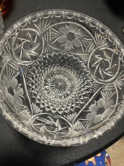Crystal candy dish 