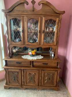 Oak China cabinet 