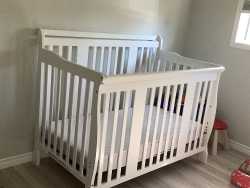 Crib and mattress