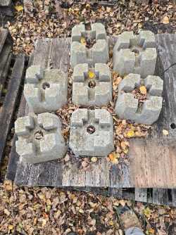 Deck post bricks 